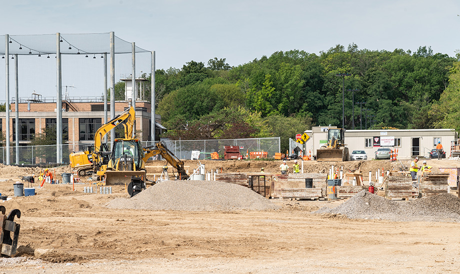 Photo fo construction at the Ford Moto Co. Robotics Lab