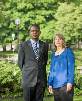 Photo of Alain Mukwege and Janis Miller