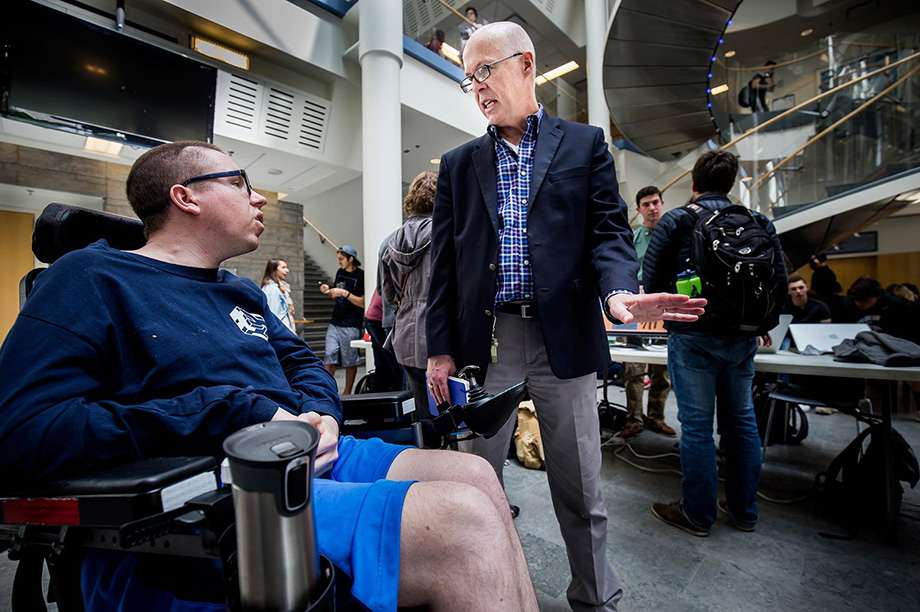 Photo of David Chesney with Brad Ebenhoeh