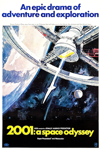 Space Odyssey film poster, 1968