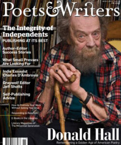 Donald Hall on Poets & Writers cover