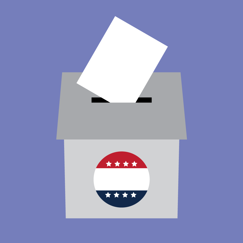 Concept illustration of a ballot box. Illustration credit: Kaitlyn Bukema