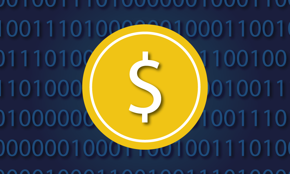 Conceptual illustration of cryptocurrency. Illustration credit: Kaitlyn Beukema