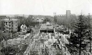 Law Quad under construction