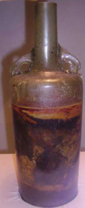 Ancient bottle of alcohol