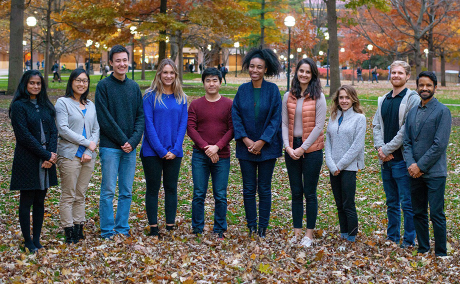 Photo of students from U-M who are attending the COP 24 meeting