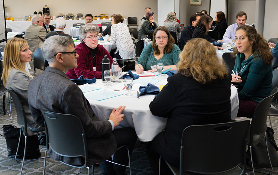Photo of group discussion at the seminar