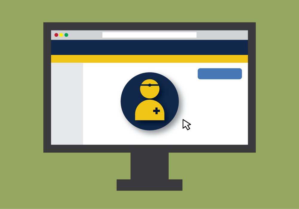 Illustration of a health portal. Illustration credit: Kaitlyn Beukema
