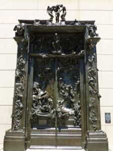 Auguste Rodin's rendering of the Gates of Hell.