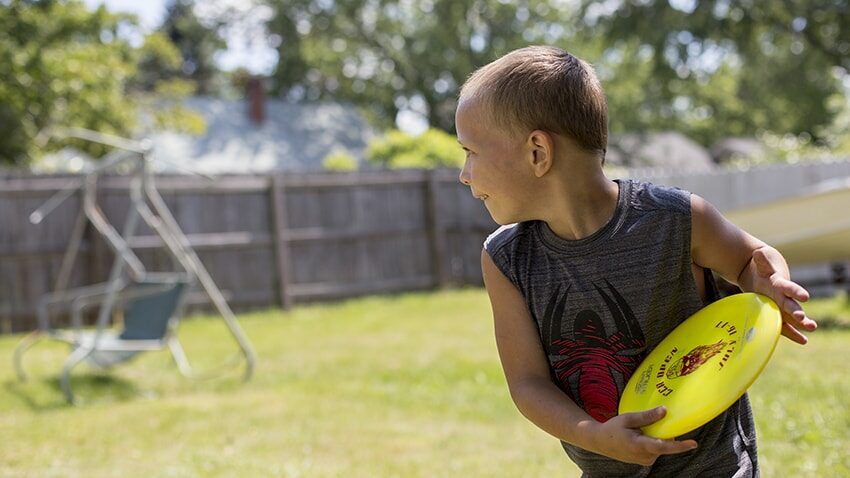 Landyn is enjoying “just being a kid,” says his mother.