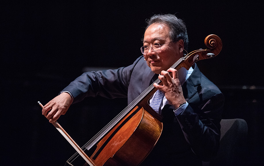 Photo of Yo-yo Ma playing the cello