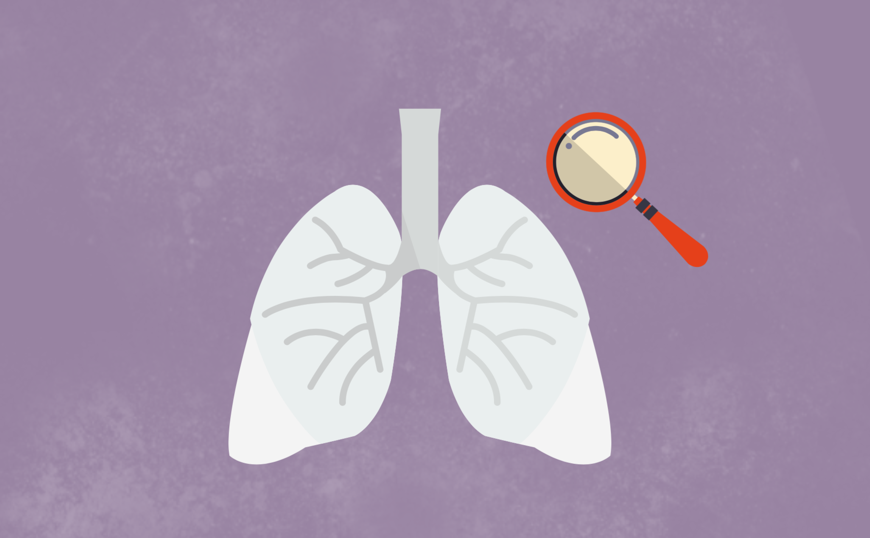 Icon of a lung and a microscope