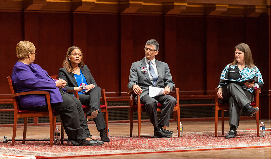 Photo of the panel discussing inclusion at the Women of Color Task Force Conference
