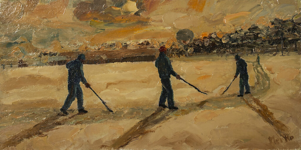 Evening Yard Crew. Illustrator: Oliger Merko