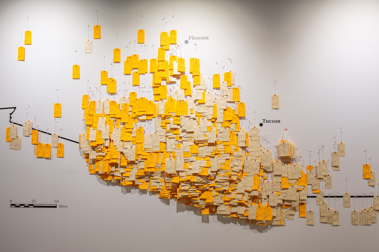 All photos of “Hostile Terrain 94” are from are from a prototype exhibition launched at the Franklin & Marshall College’s Phillips Museum of Art in Lancaster, PA in January 2019. All photos are by Daniel Lopez, courtesy the Undocumented Migration Project."