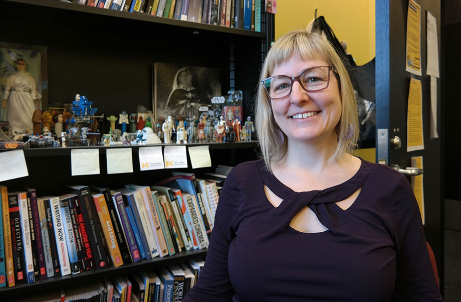Photo of Jen Proctor in her office