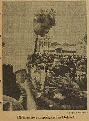 This image ran in the Michigan Daily in 1968. (Michigan Daily archives, U-M's Bentley Historical Library.)