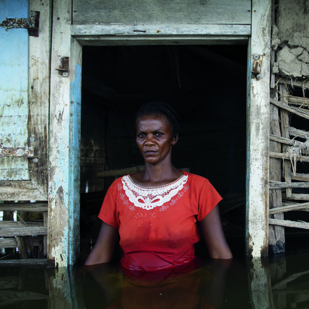 Gideon Mendel, Adlene Pierre, Savanne Desolée, Gonaïves, Haiti, September 2008, from The Drowning World series, 2008, chromogenic print. Courtesy of the artist and Axis Gallery, New York and New Jersey.