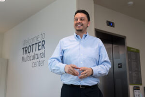 Trotter Multicultural Center Director Julio Cardona looks forward to expanding the center's mission in promoting an inclusive campus climate. Image credit: Michigan Photography