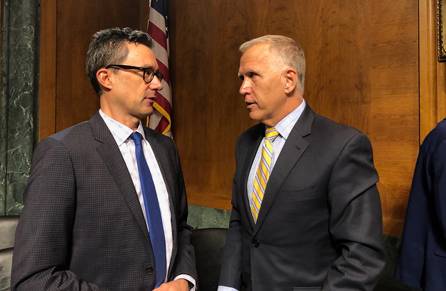 Photo of Rick Brandon with Sen. Thom Tillis