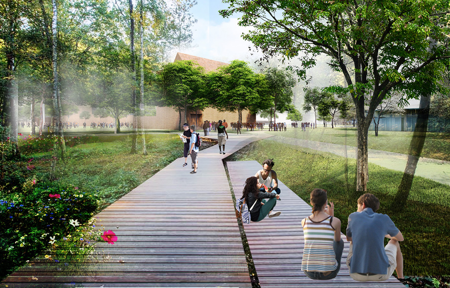 Drawing of the Detroit Square project