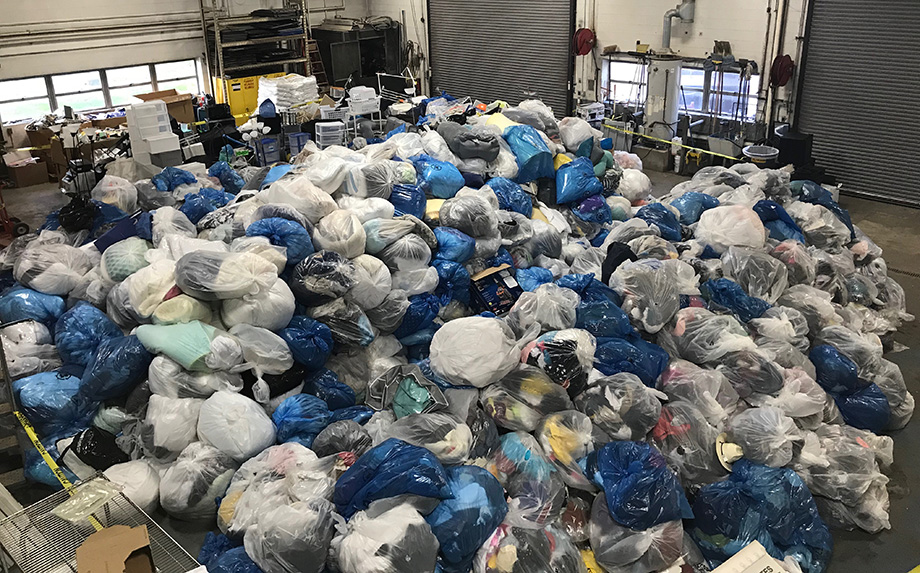 Photo of items collected through the Student Move-Out Donation Program.
