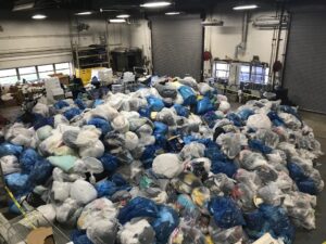 Ann Arbor PTO Thrift Shop was one of five local organizations that received donations collected from student move-out this year Image credit: U-M Office of Campus Sustainability