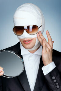 Bandaged man