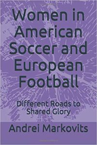 Women in American soccer and European football book cover