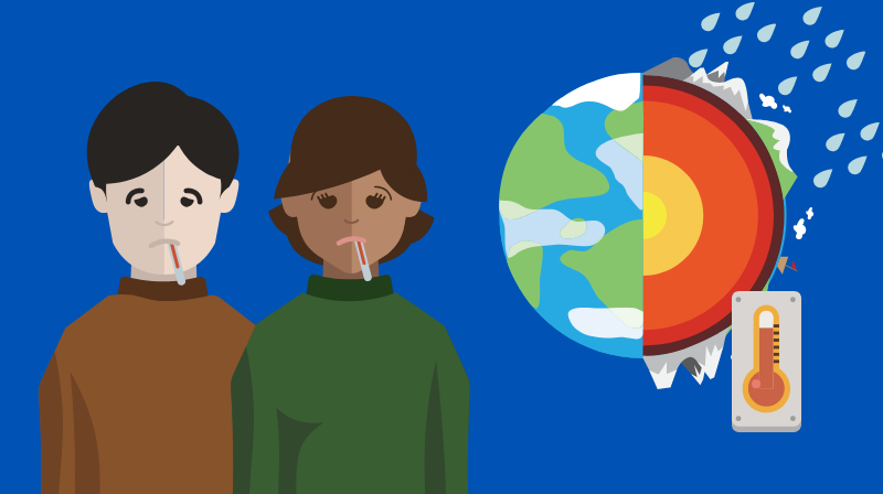 Illustration of climate change. llustration credit: Ilma Bilic