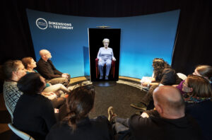 Users interact with Shoah video