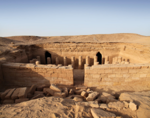 The El-Kurru funerary temple from the north. Image courtesy the International Kurru Archaeological Project.