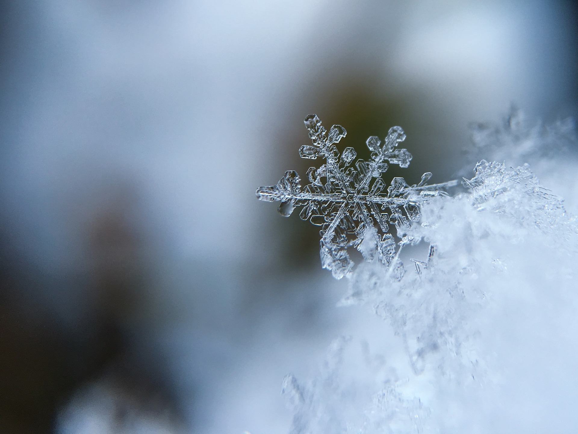 A snowflake. Image courtesy: Pixabay