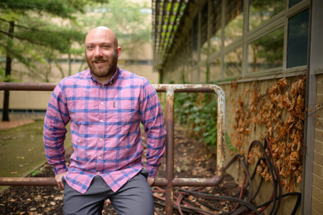 Photo of Brandon Patterson, a research fellow in the Medical School's Department of Radiology and co-author of a children's book.