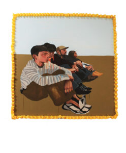 "Illegal Entry" by Ruth Leonela Buentello (acrylic on canvas) will be featured in "Yo Tengo Nombre" [I Have a Name], an exhibition presented by the University of Michigan Institute for the Humanities Sept. 19–Oct. 2.