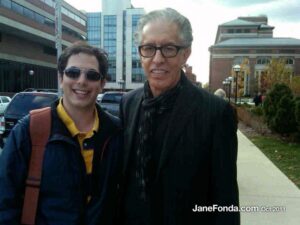 Andrew Goulston, BFA '15 and Richard Perry, BMus '64. (Image courtesy of janefonda.com.) 