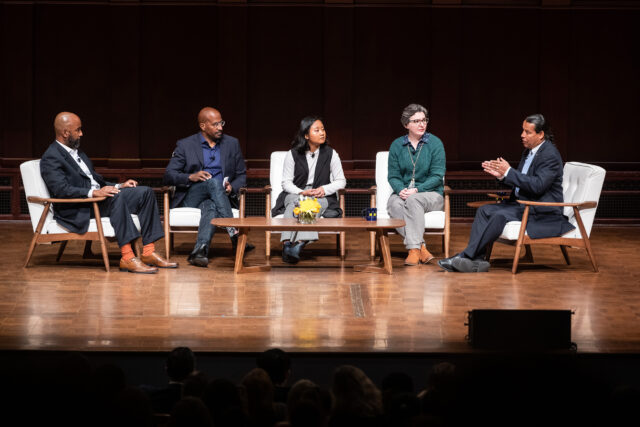 Photo of the DEI Summit panel discussion.