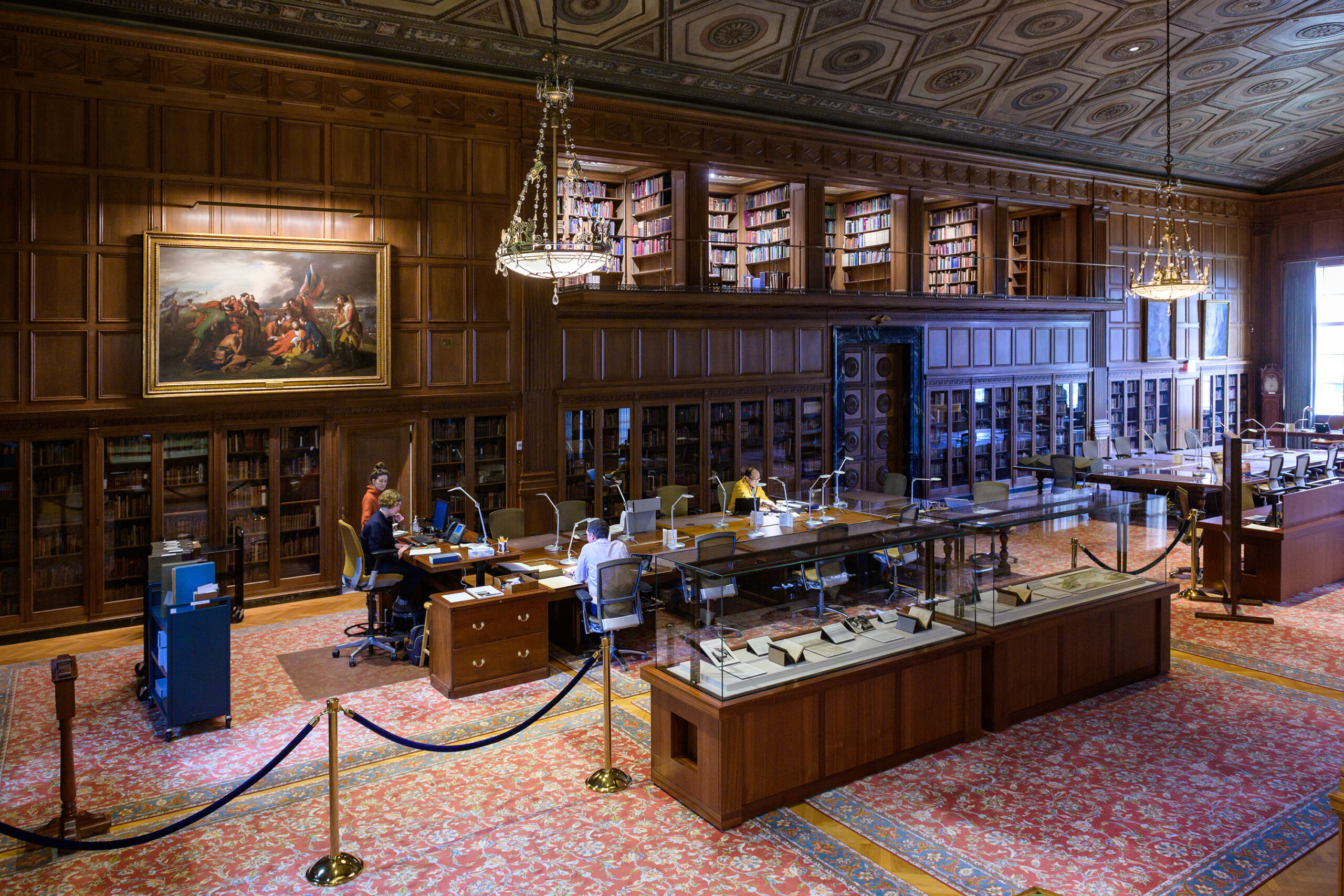 The Death of General Wolfe, a painting by Benjamin West, at the Clements Library. Image credit: Austin Thomason, Michigan Photography