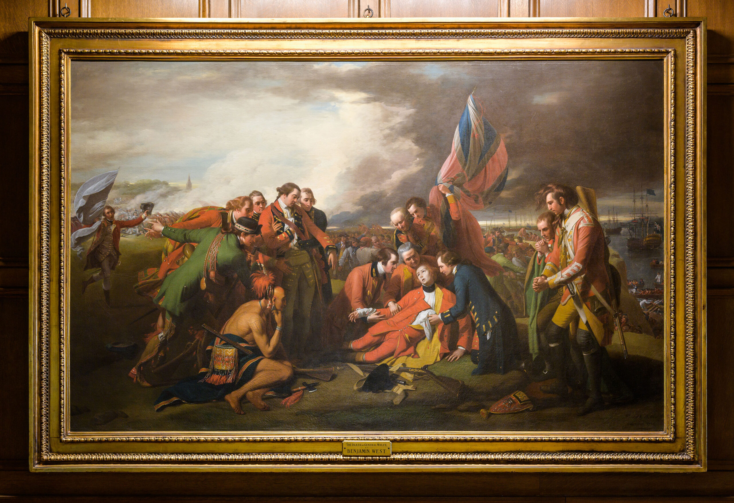 The Death of General Wolfe, a painting by Benjamin West, at the Clements Library.