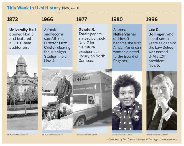 Images of historical events at U-M