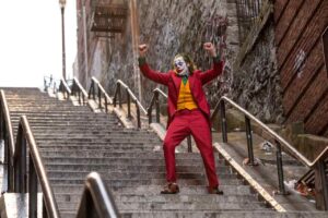 Joker on the stairs