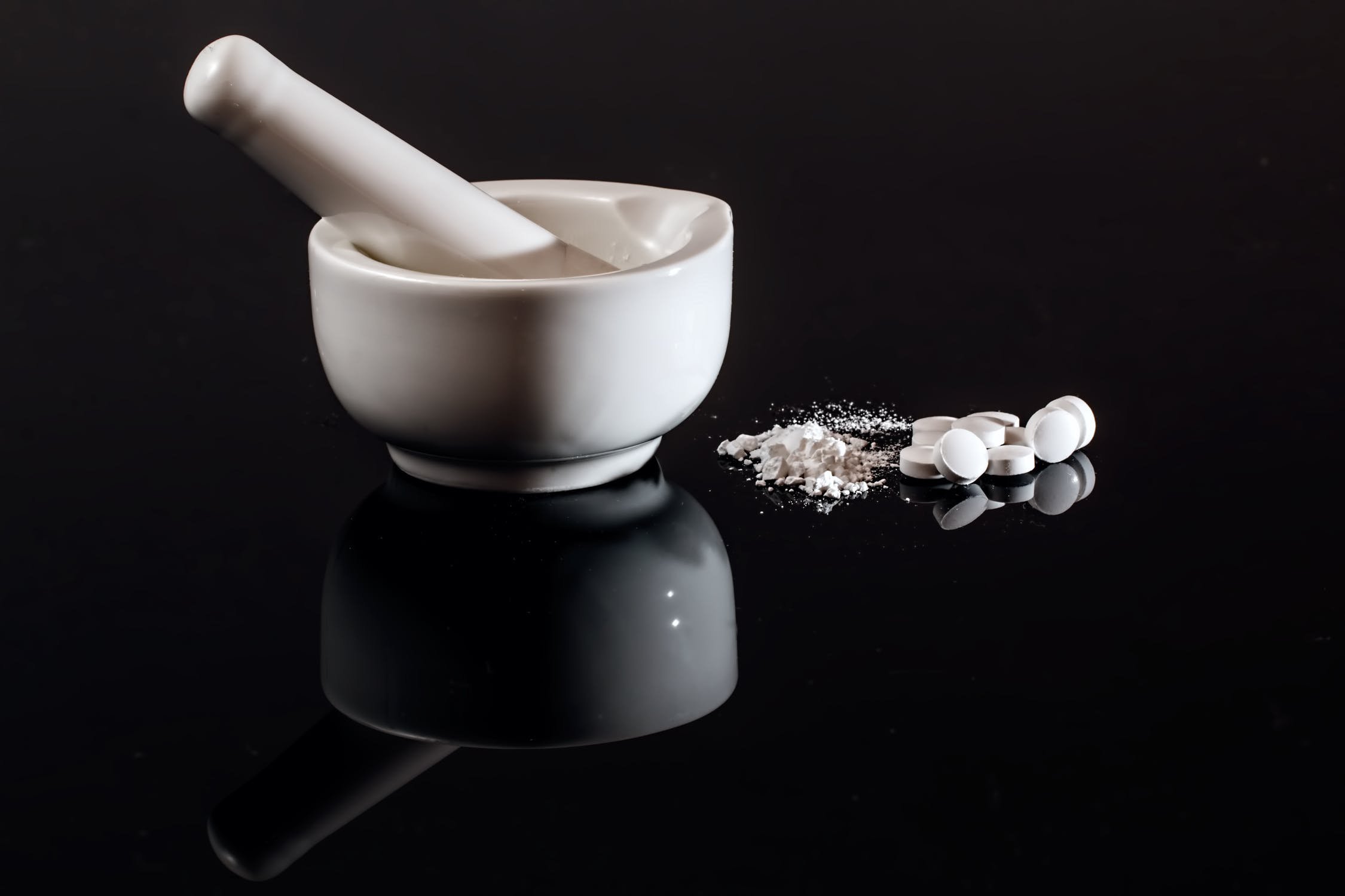 Mortar and pestle. Stock image.