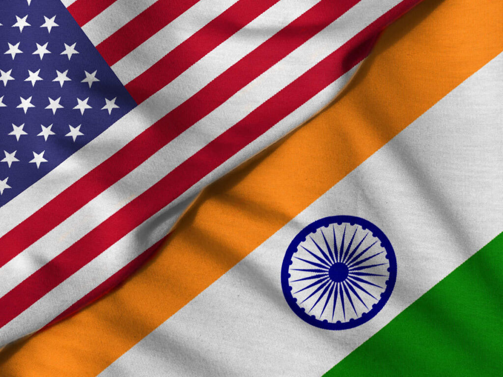 U.S. and India flags