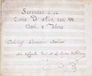 Domenico Scarlatti's rare “Clori e Fileno" manuscript is part of the U-M Music Library's collection. Students, staff and faculty at the University of Michigan worked to record a new version of the work this fall. Image credit: Alan Piñon