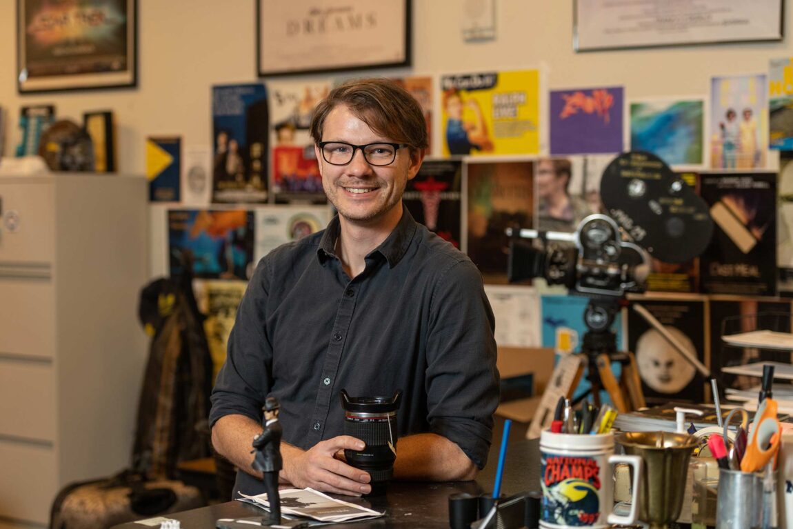 Paul Sutherland is new media technician and instructor for LSA's Department of Film, Television, and Media.