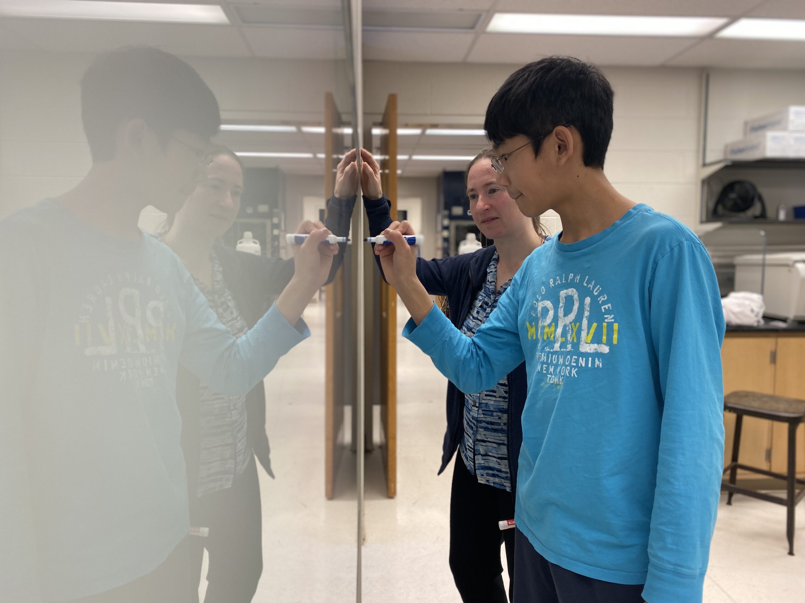 Liu is taking 12 credits in his first semester at U-M. Credit: Fernanda Pires