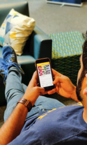 Image of the app on a smartphone