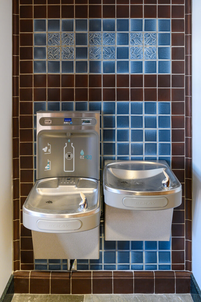 Photo of water fountain and refill station