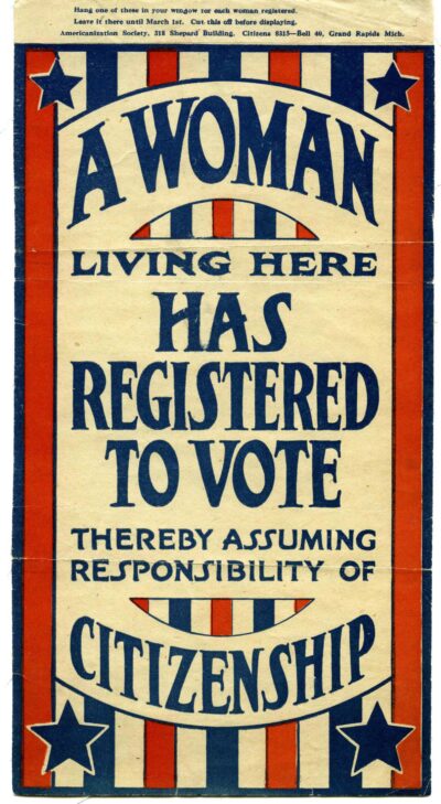 Women won access to the voting booth with ratification of the 19th Amendment to the Constitution in 1920. (Image: Bentley Historical Library)