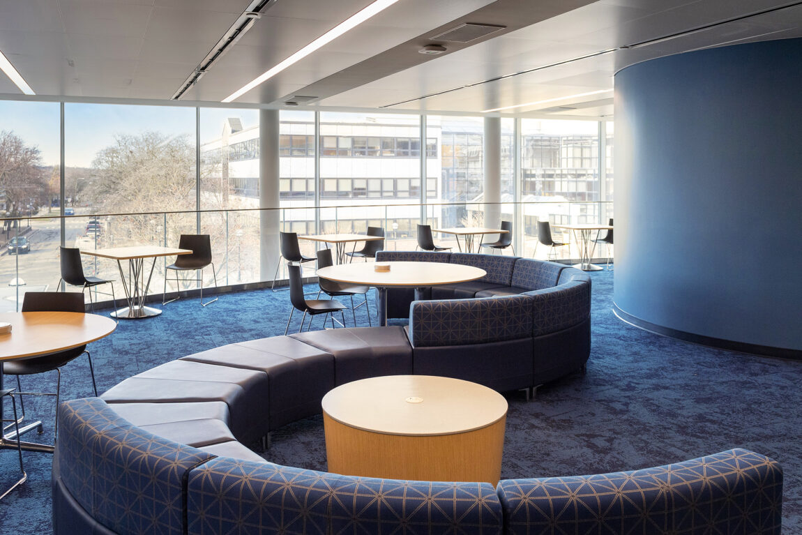 A photo of the open study area on the second floor of the LSA Building.